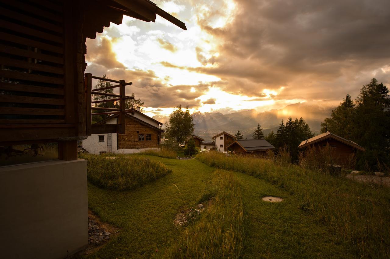 Hotel Les Mazots De La Source & Spa Vercorin Exterior foto