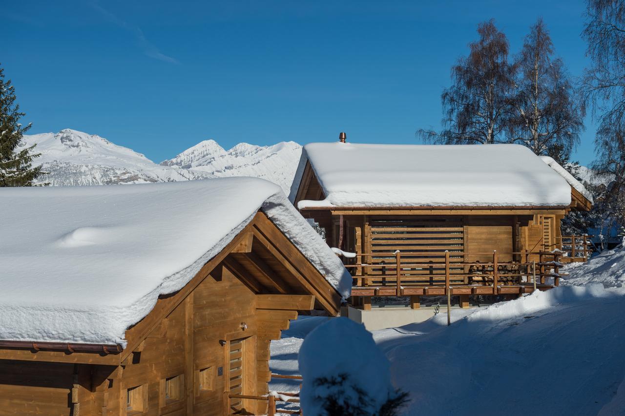 Hotel Les Mazots De La Source & Spa Vercorin Exterior foto