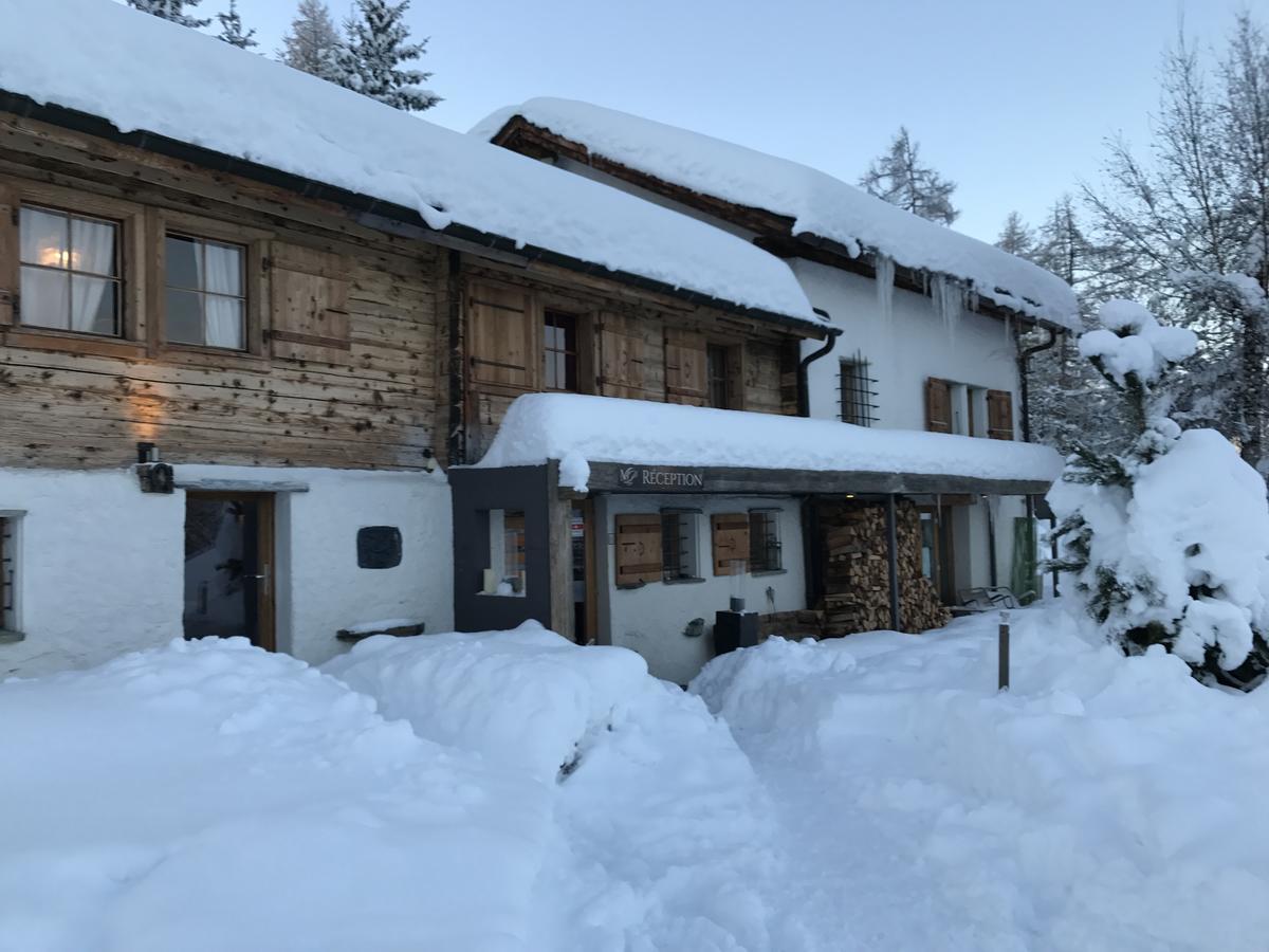 Hotel Les Mazots De La Source & Spa Vercorin Exterior foto