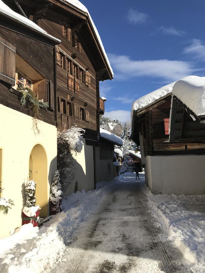 Hotel Les Mazots De La Source & Spa Vercorin Exterior foto