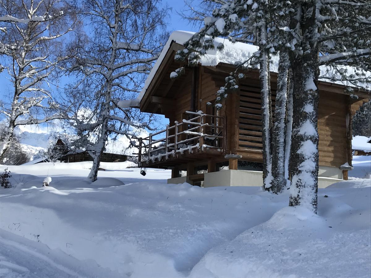 Hotel Les Mazots De La Source & Spa Vercorin Exterior foto