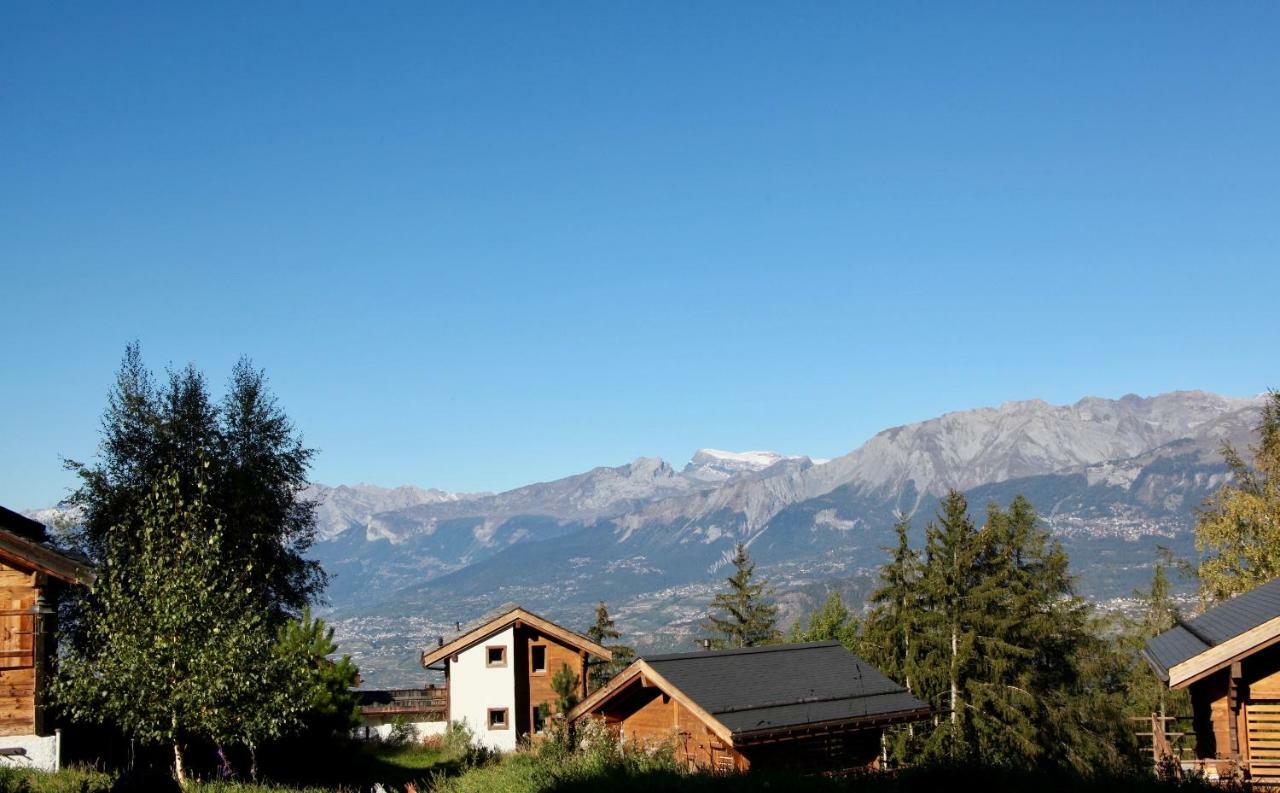 Hotel Les Mazots De La Source & Spa Vercorin Exterior foto